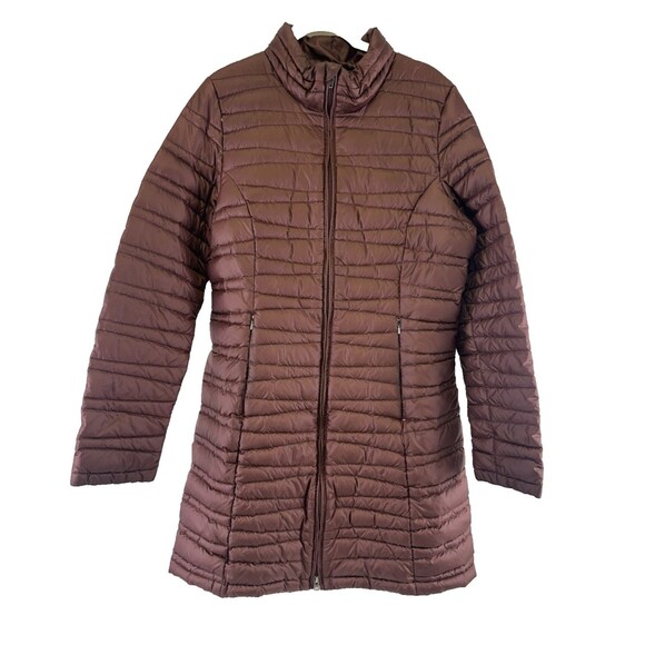 Patagonia Fiona Parka Jacket Down Lightweight Mid Burgundy 28358 Womens Medium - Picture 1 of 12